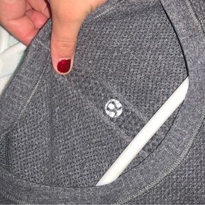 Lululemon gray running top, super soft and stretchy